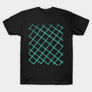 Pattern checked green T-Shirt